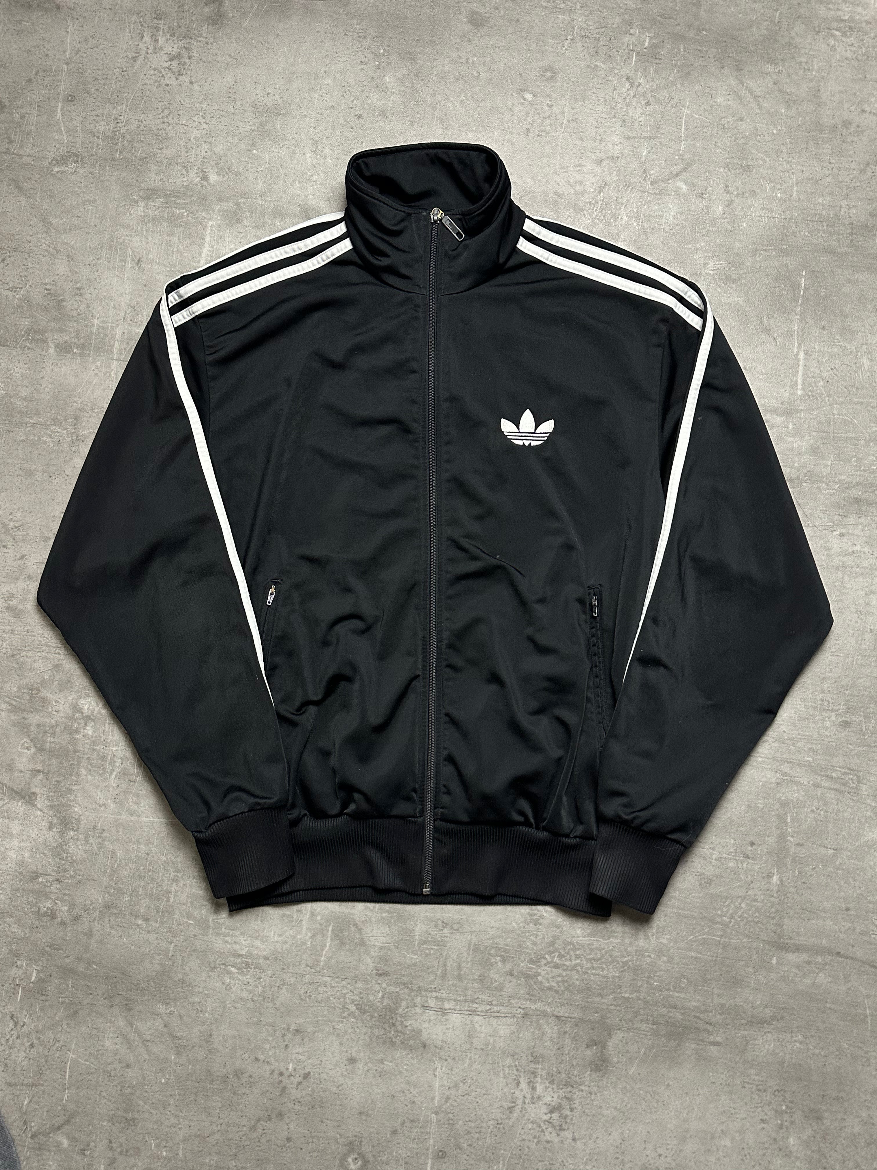 BLACK VINTAGE ADIDAS FIREBIRD TRACK JACKET - 2000s - M/L