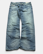 BLUE VINTAGE DIESEL INDUSTRIES RARE WASH STRAIGHT FIT DENIM JEANS