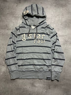 GREY VINTAGE G-STAR RAW HOODIE - M/L