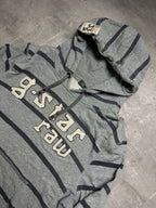 GREY VINTAGE G-STAR RAW HOODIE - M/L