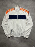 WHITE/ORANGE VINTAGE ADIDAS ST. TROPEZ TRACK JACKET RARE - 2000s - M/L