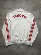 WHITE/RED VINTAGE ADIDAS I LOVE TOKYO TRACKJACKET VERY RARE - 2000s - M/L