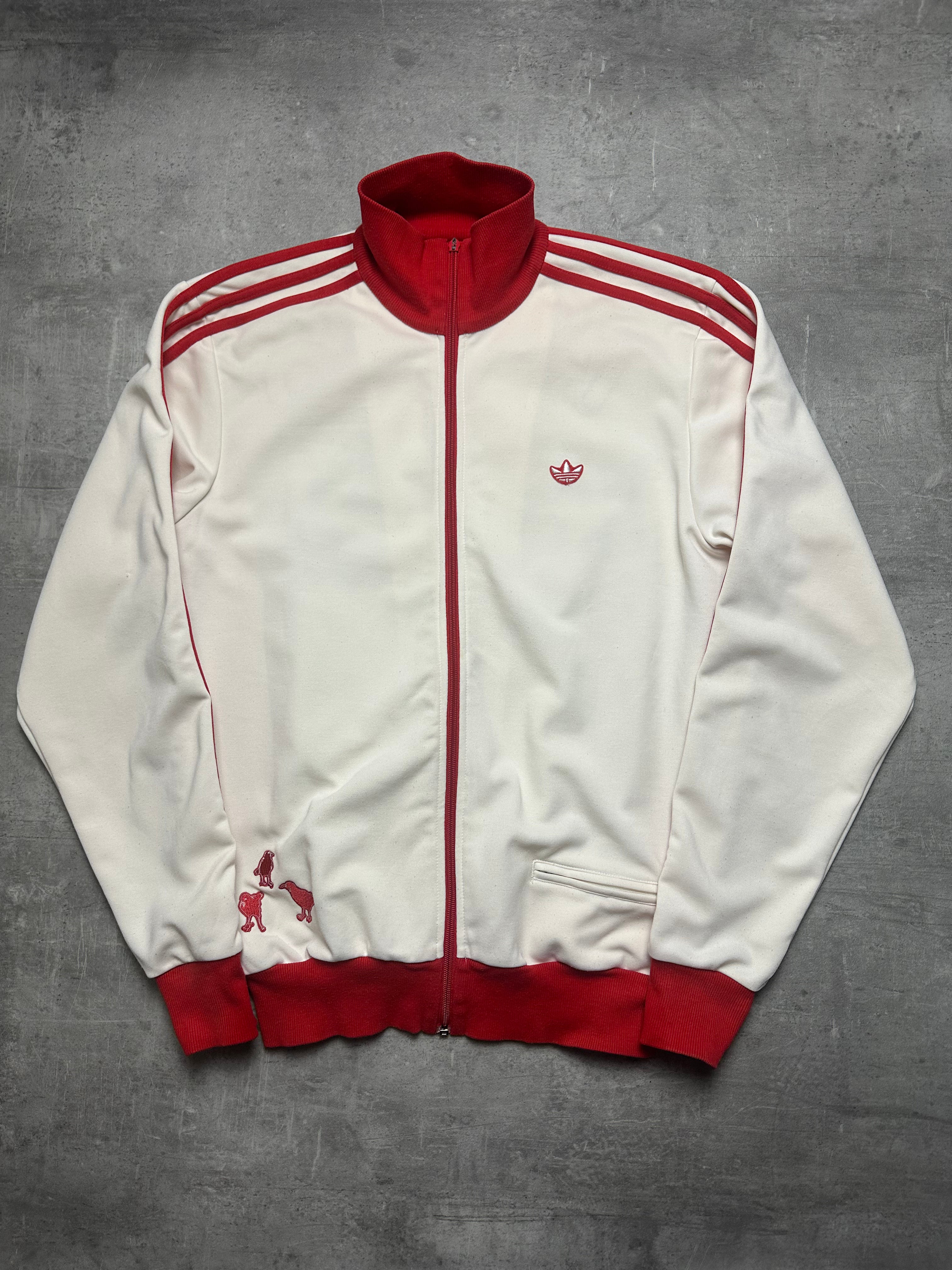 RED/WHITE VINTAGE ADIDAS TOKYO TRACK JACKET VERY RARE - 2000s - L/XL