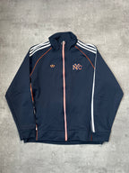 NAVY/ORANGE VINTAGE ADIDAS NEW YORK TRACKJACKET VERY RARE - 2000s - L/XL
