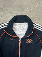 NAVY/ORANGE VINTAGE ADIDAS NEW YORK TRACKJACKET VERY RARE - 2000s - L/XL