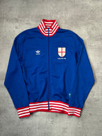 BLUE/RED VINTAGE ADIDAS ENGLAND TRACKJACKET RARE - 2000s - L