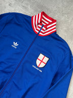 BLUE/RED VINTAGE ADIDAS ENGLAND TRACKJACKET RARE - 2000s - L