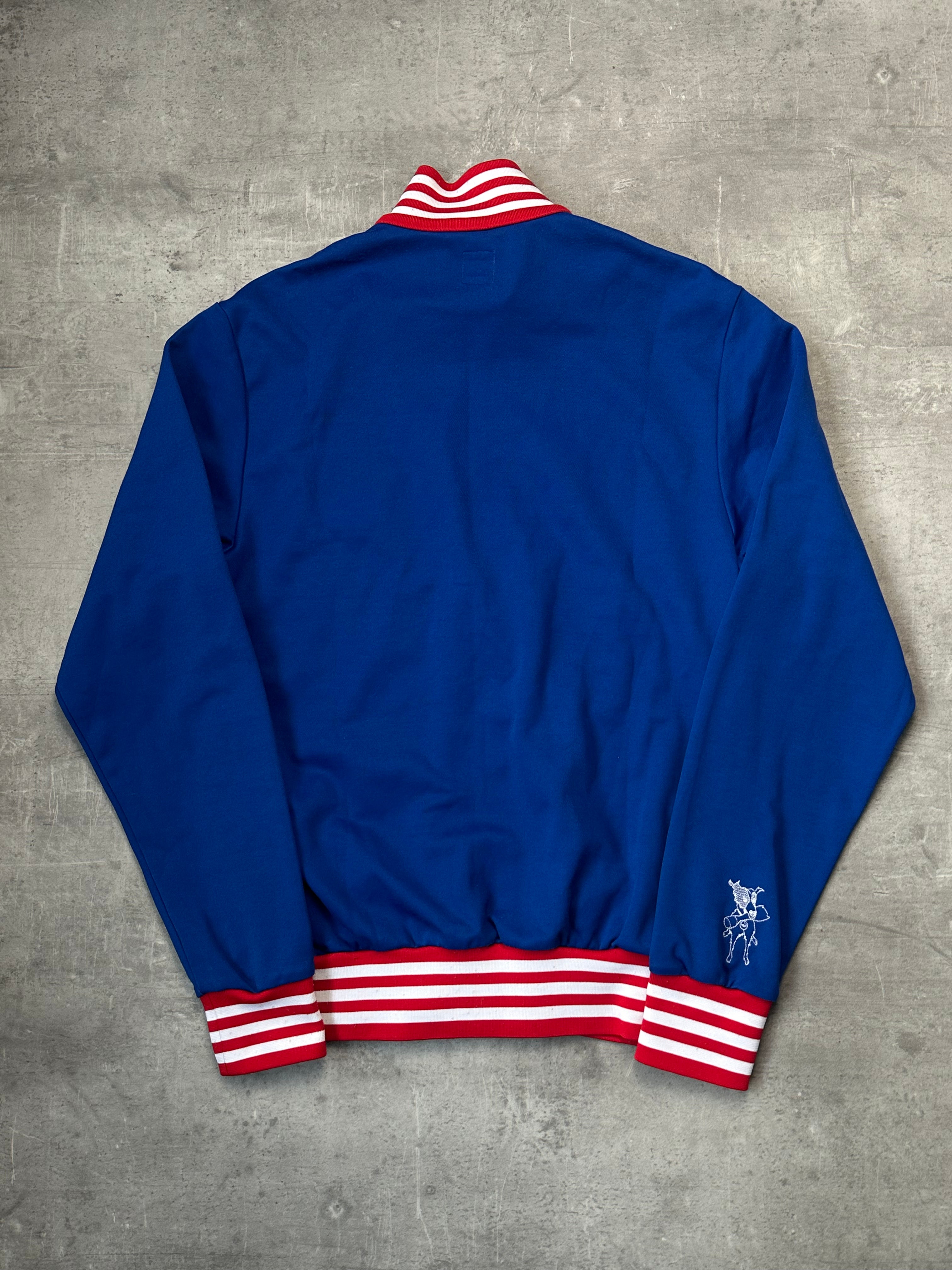 BLUE/RED VINTAGE ADIDAS ENGLAND TRACK JACKET RARE - 2000s - L