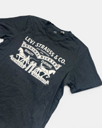 BLACK VINTAGE LEVIS JEANS RARE T-SHIRT TOP