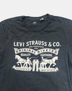 BLACK VINTAGE LEVIS JEANS RARE T-SHIRT TOP