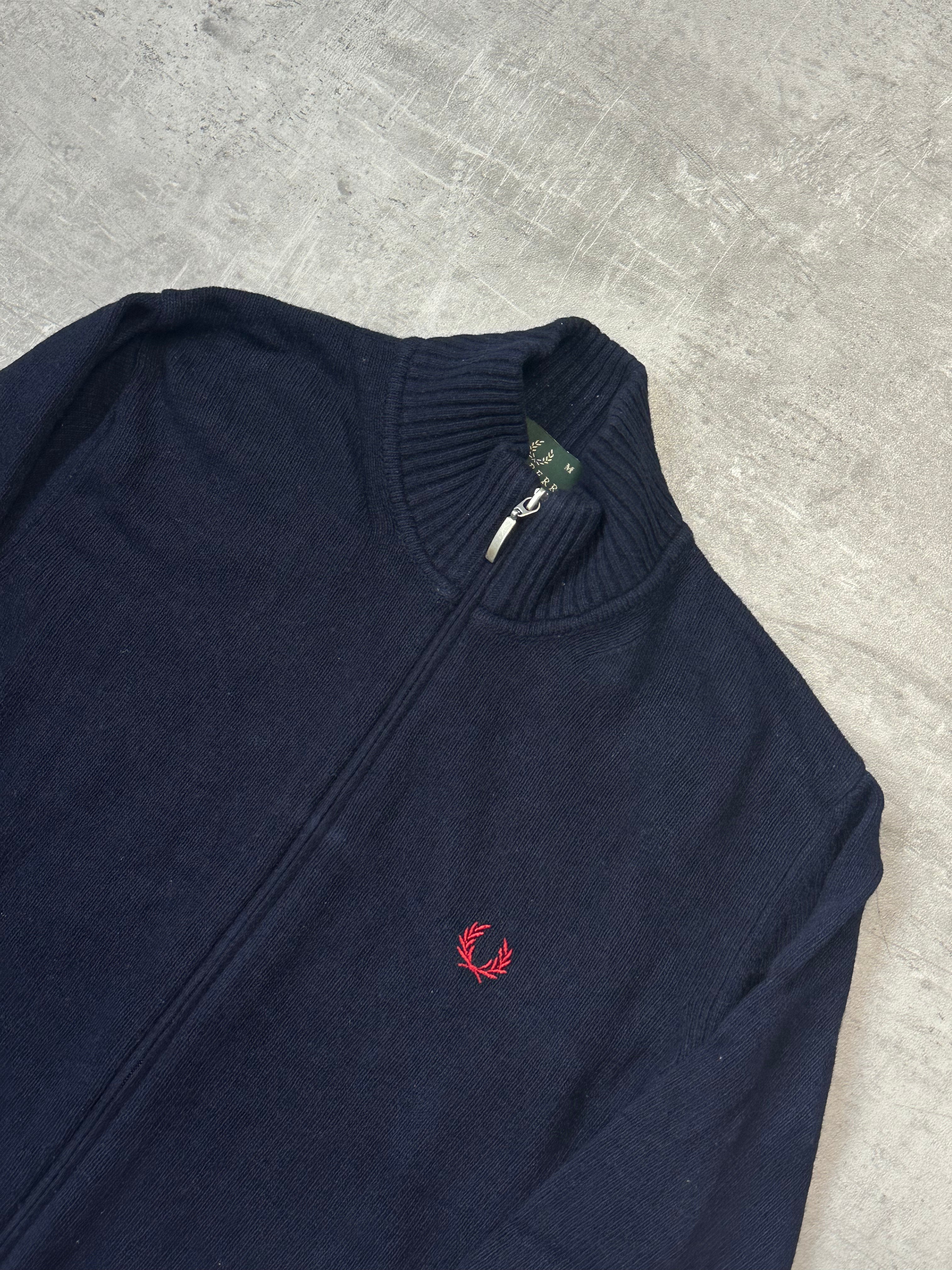 BLUE FRED PERRY ZIP KNIT - S/M