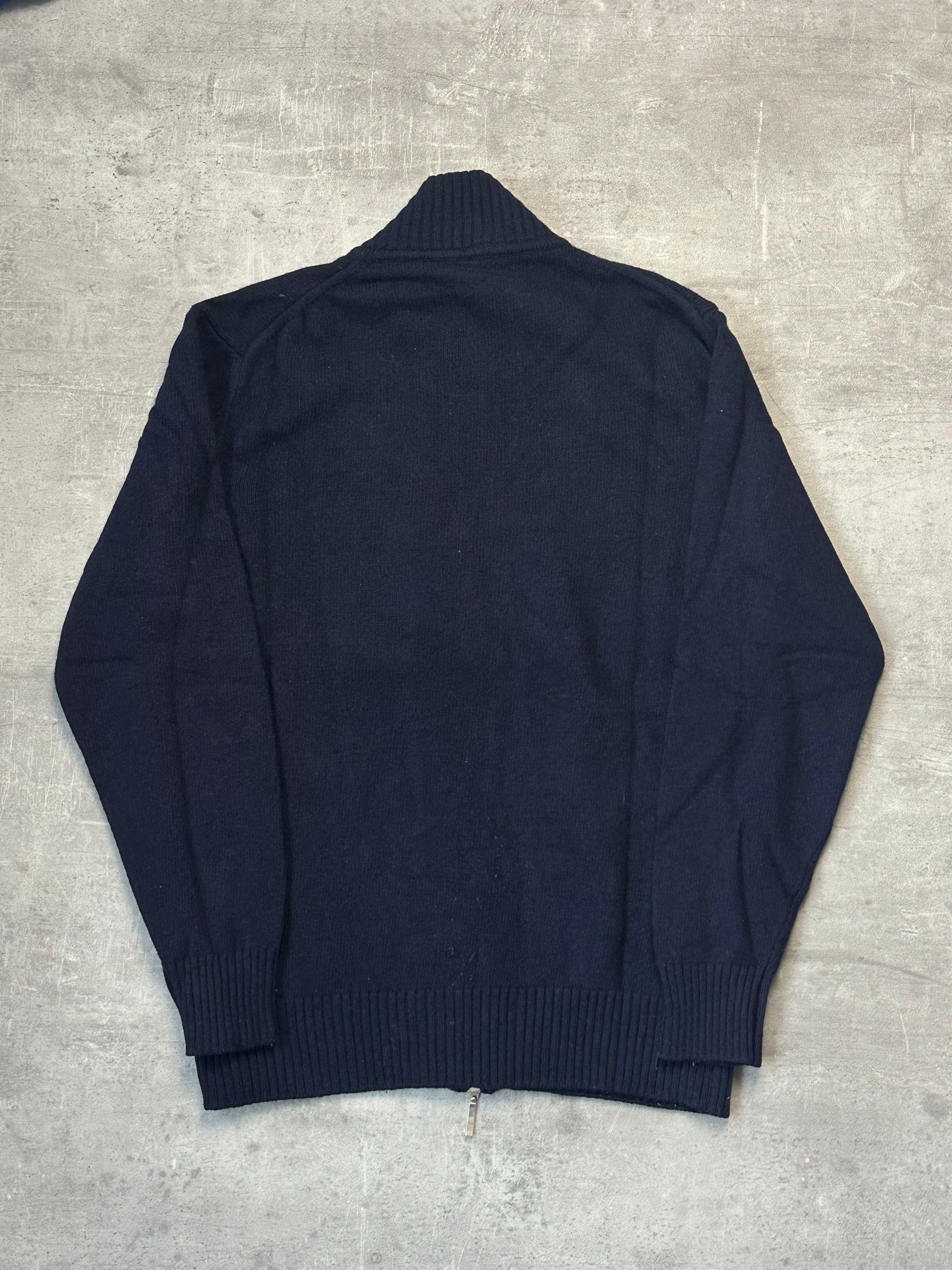 BLUE FRED PERRY ZIP KNIT - S/M