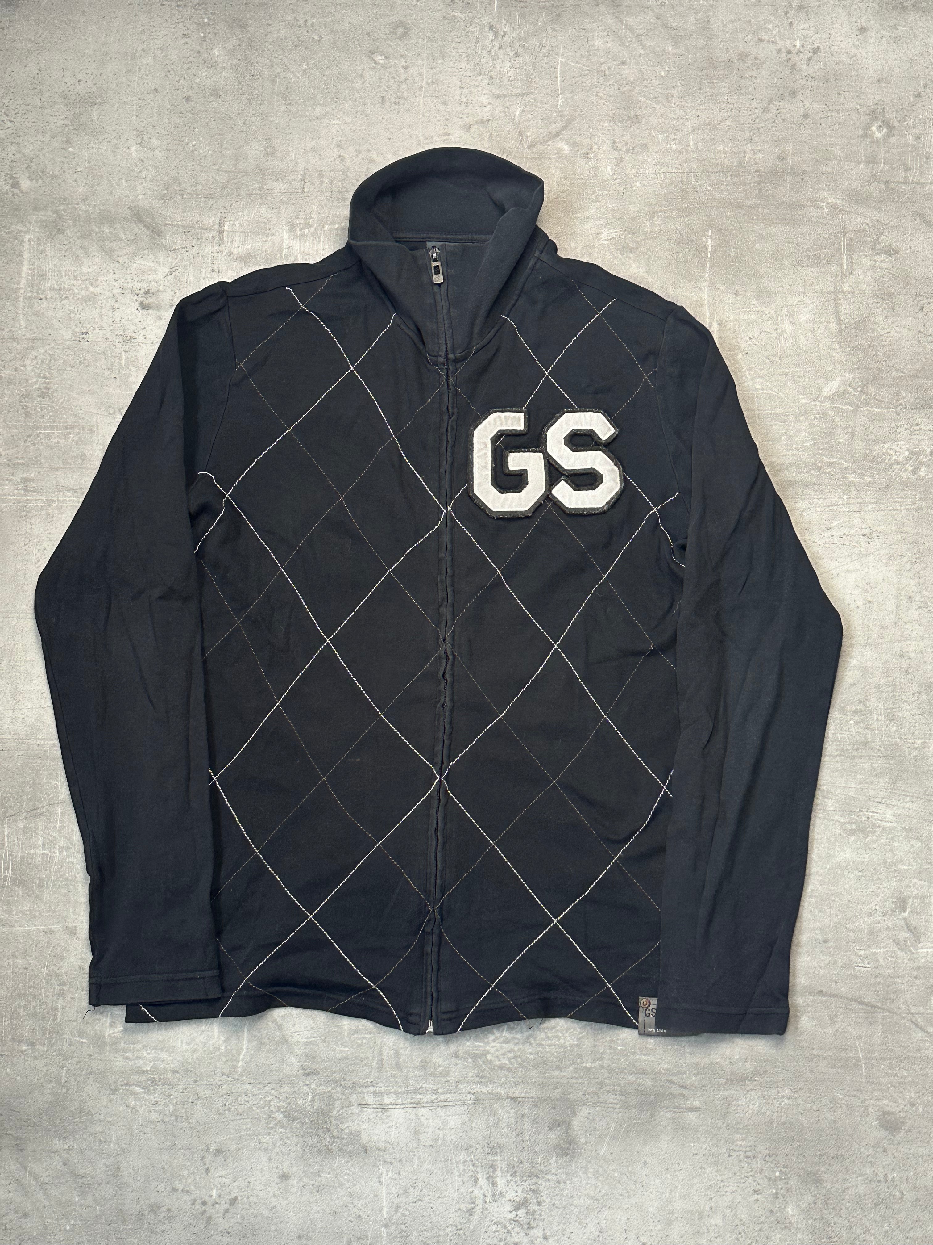 BLACK VINTAGE G-STAR RAW ZIP SWEATER - 2000s - L