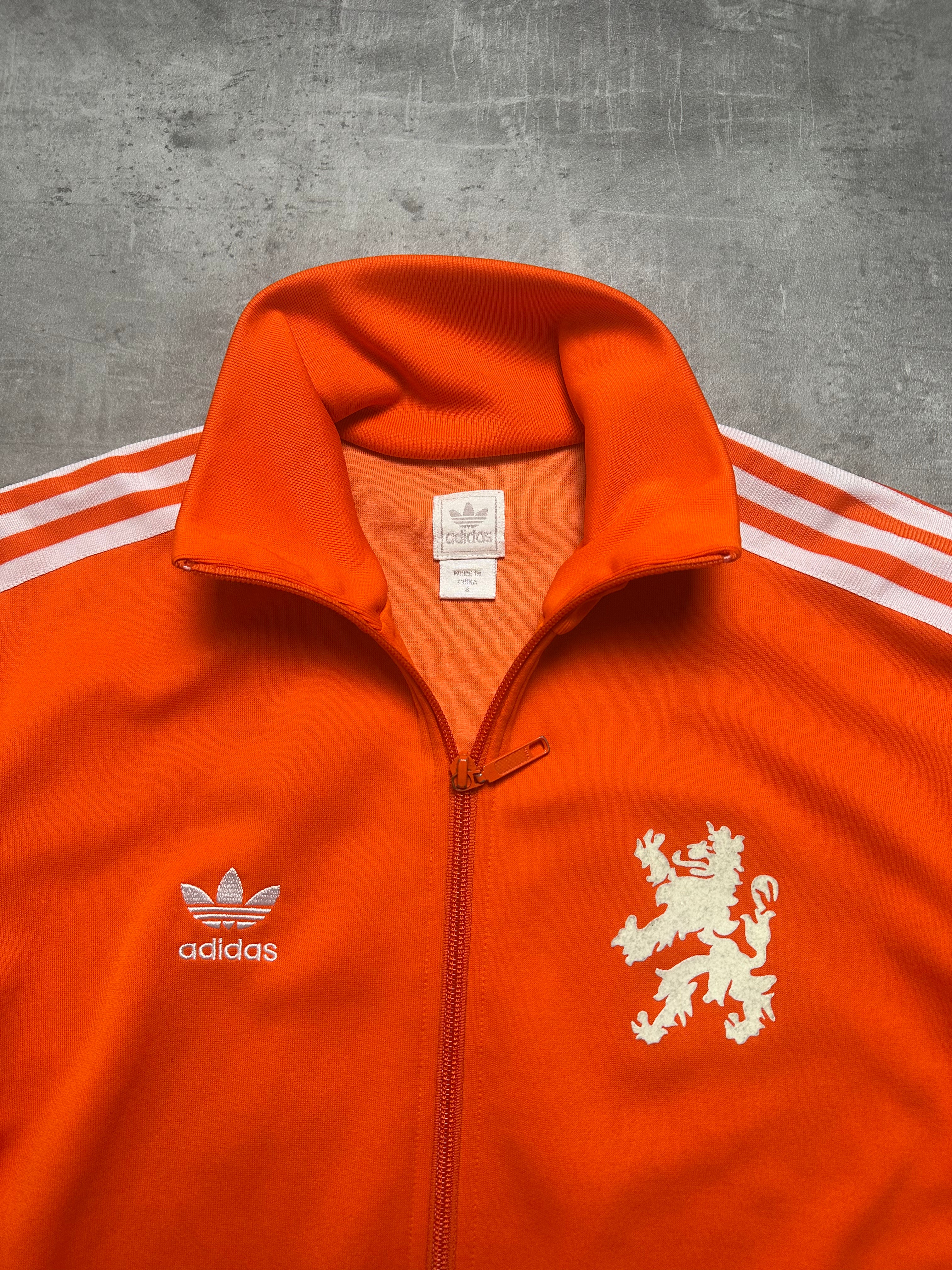 ORANGE VINTAGE ADIDAS NETHERLANDS TRACK JACKET VERY RARE - 2000s - S/M