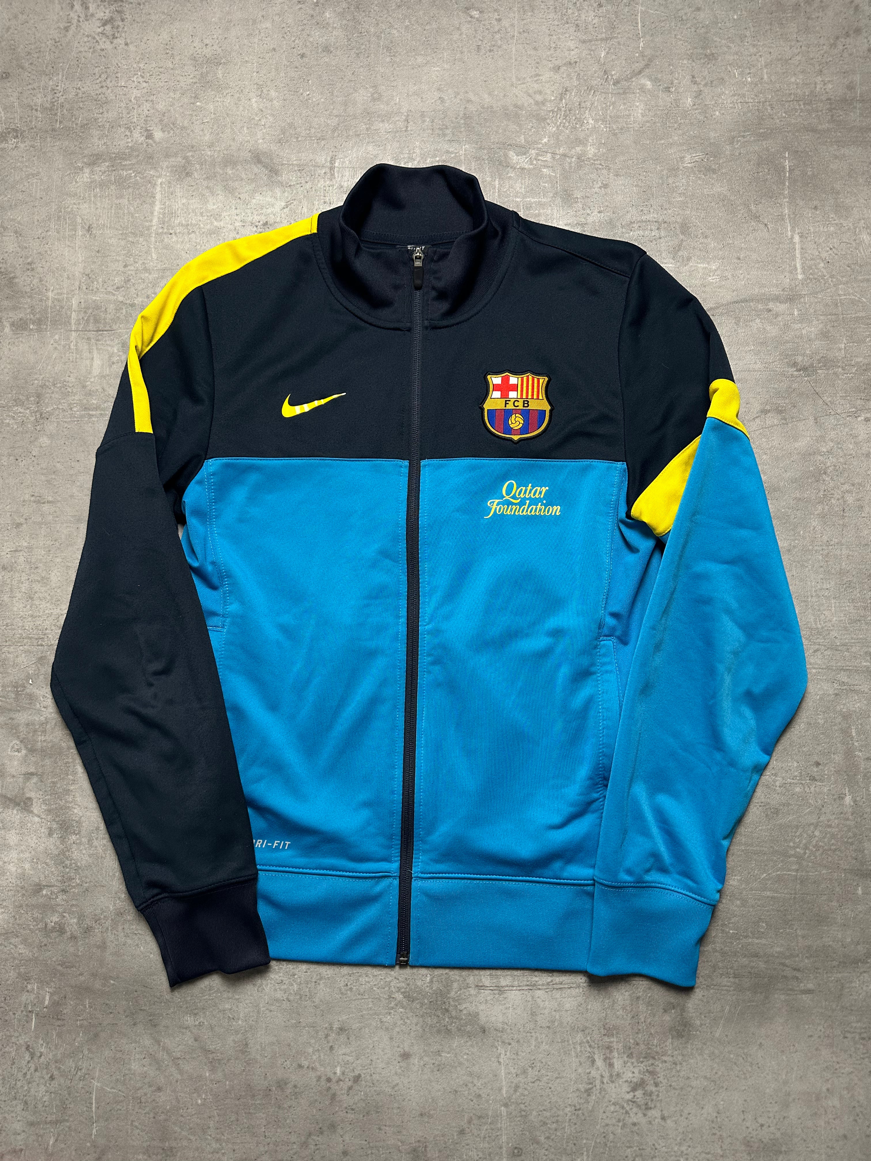 BLACK/BLUE VINTAGE NIKE FC BARCELONA TRACKJACKET - 2000s - S/M