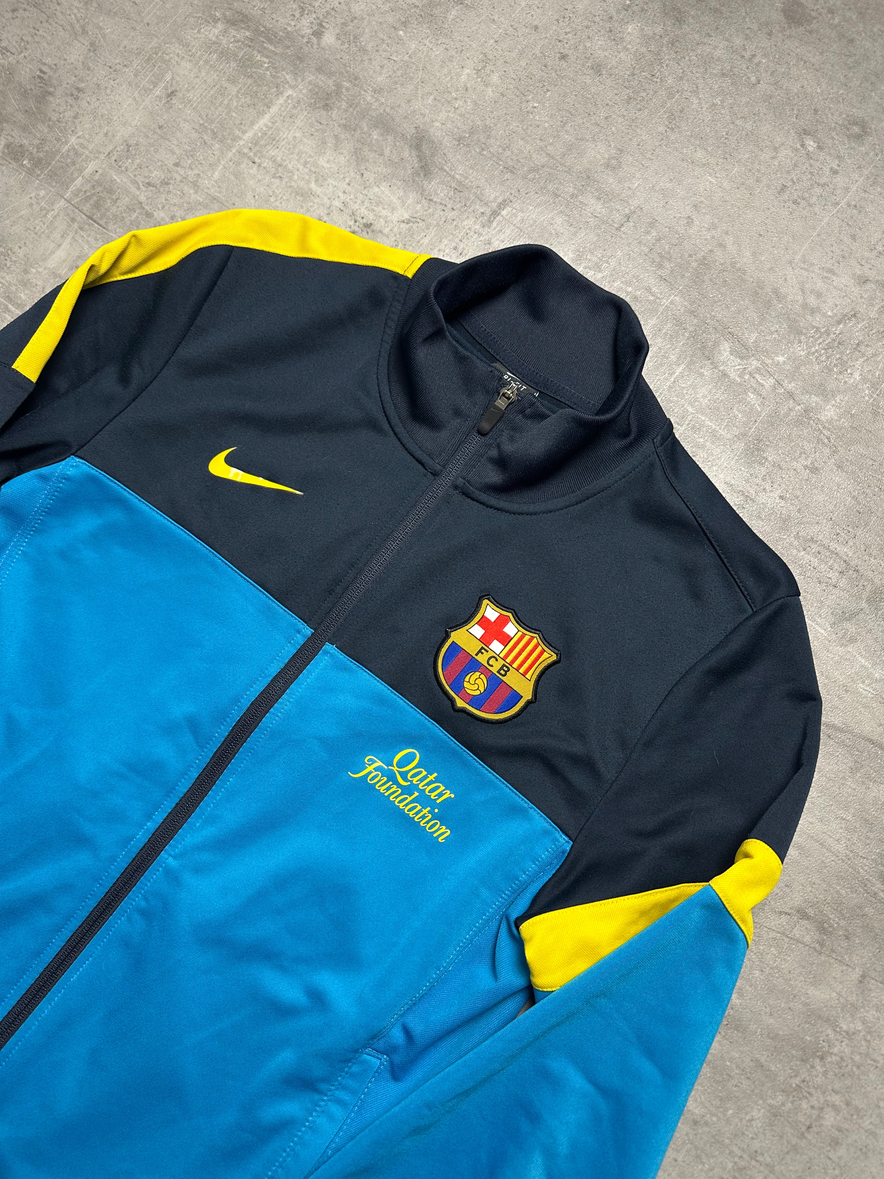 BLACK/BLUE VINTAGE NIKE FC BARCELONA TRACKJACKET - 2000s - S/M