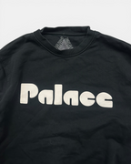 BLACK/WHITE PALACE SKATEBOARD SWEATSHIRT CREWNECK