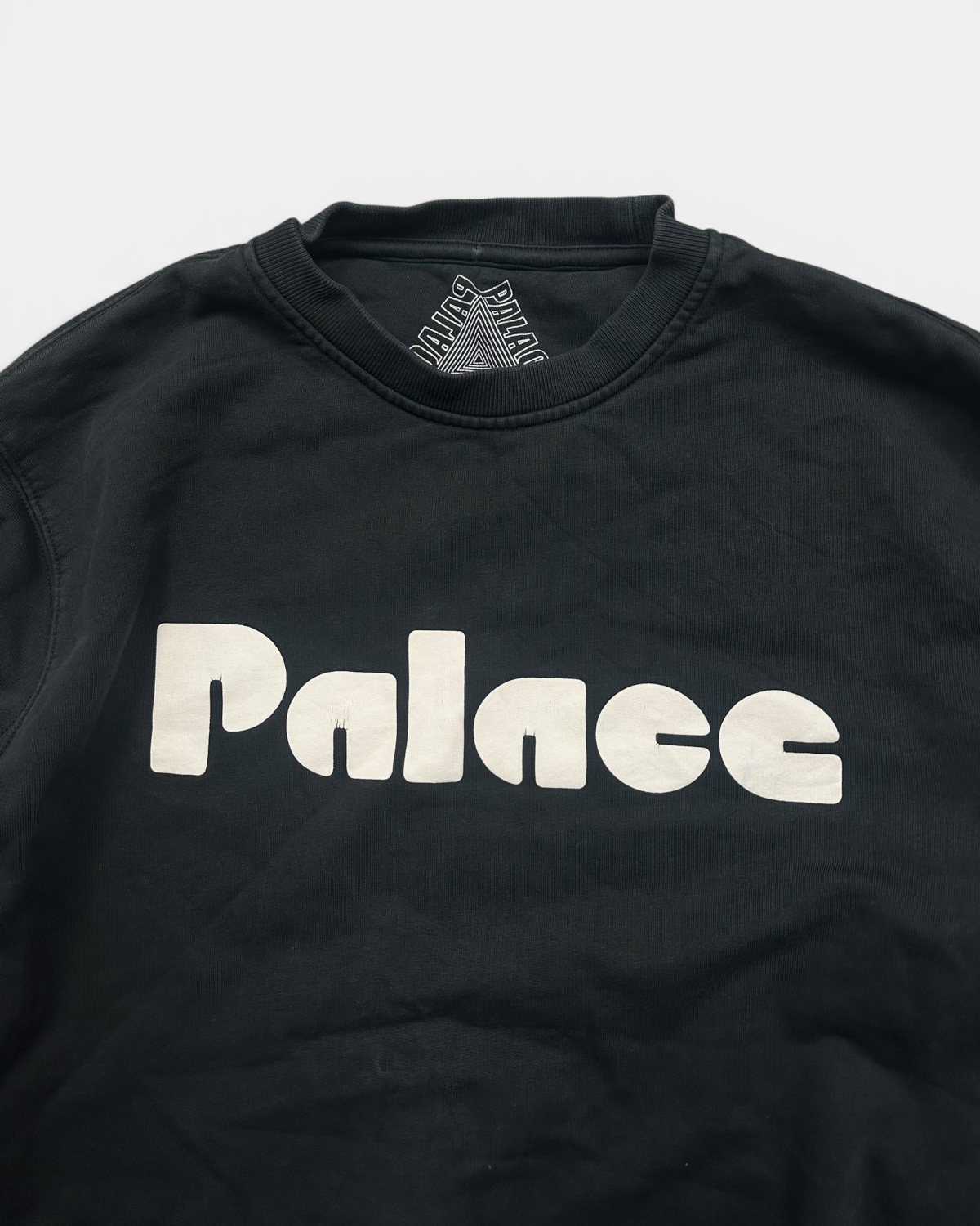 BLACK/WHITE PALACE SKATEBOARD SWEATSHIRT CREWNECK