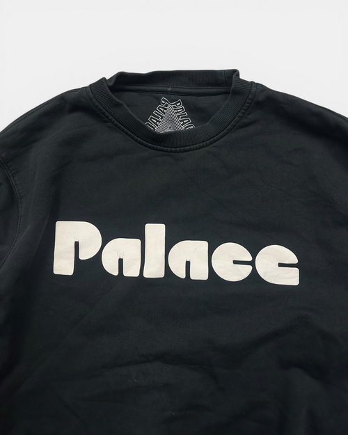 BLACK/WHITE PALACE SKATEBOARD SWEATSHIRT CREWNECK