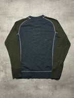 KHAKI VINTAGE G-STAR RAW KNIT PULLOVER RARE - 2000s - M/L