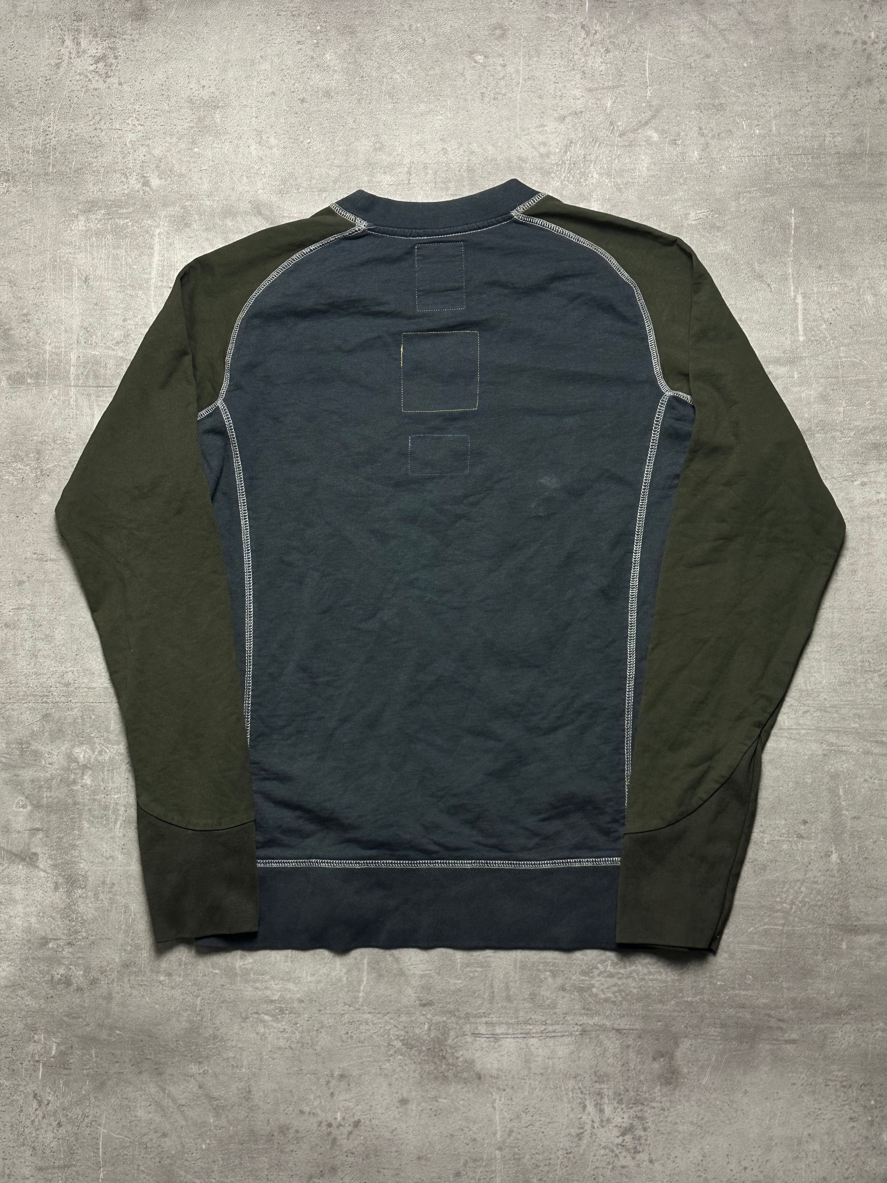 KHAKI VINTAGE G-STAR RAW KNIT PULLOVER RARE - 2000s - M/L