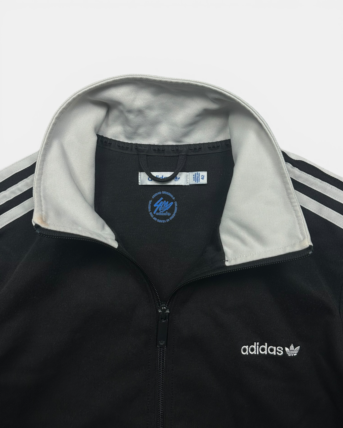 BLACK/WHITE VINTAGE ADIDAS RETRO FIREBIRD TRACKJACKET (W)