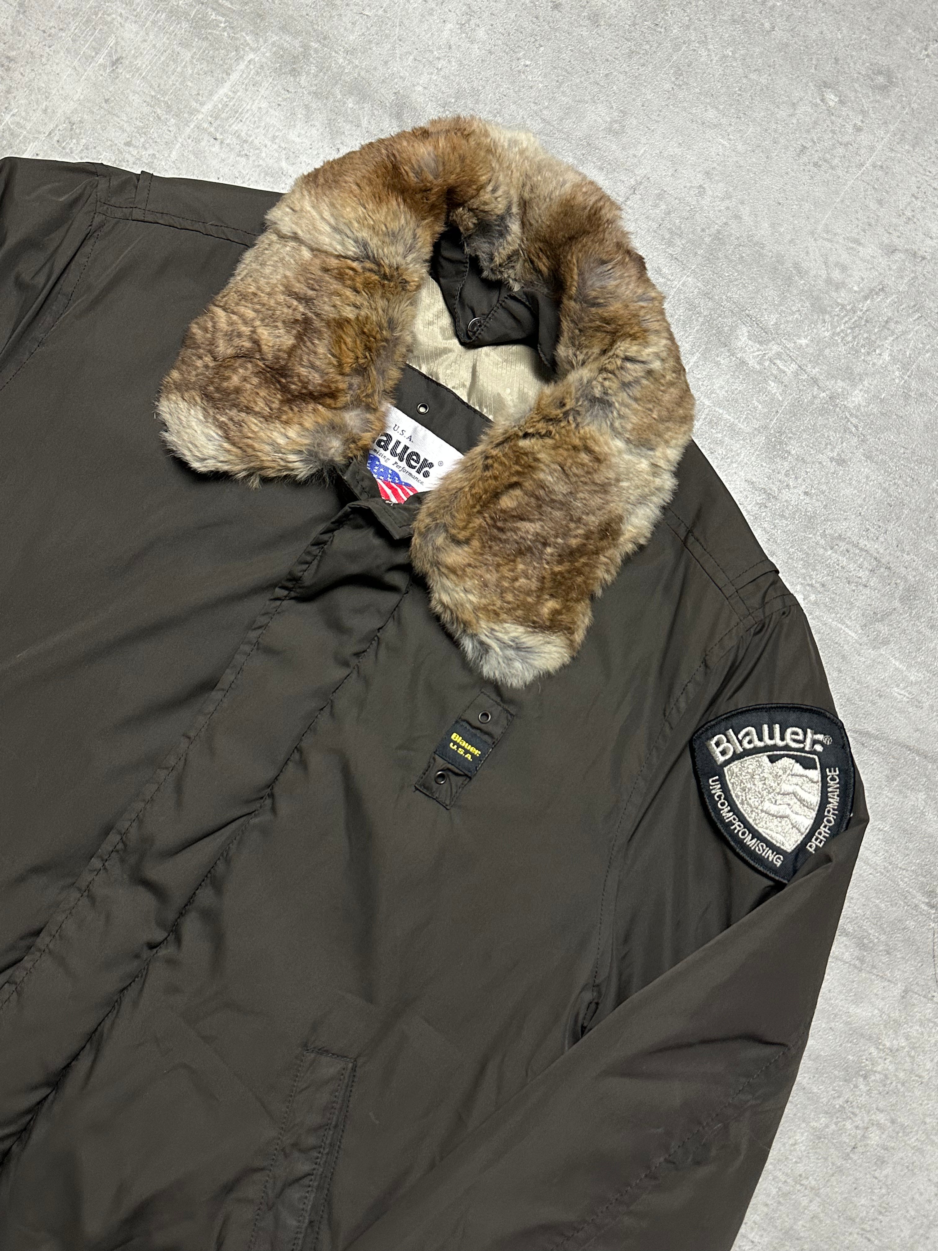 KHAKI BLUE USA DOWN JACKET - M/L