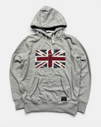 GREY/RED VINTAGE PEPE JEANS UK RARE HOODIE