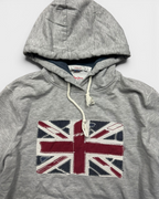 GREY/RED VINTAGE PEPE JEANS UK RARE HOODIE