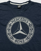 NAVY VINTAGE MERCEDES BENZ PRINT T-SHIRT