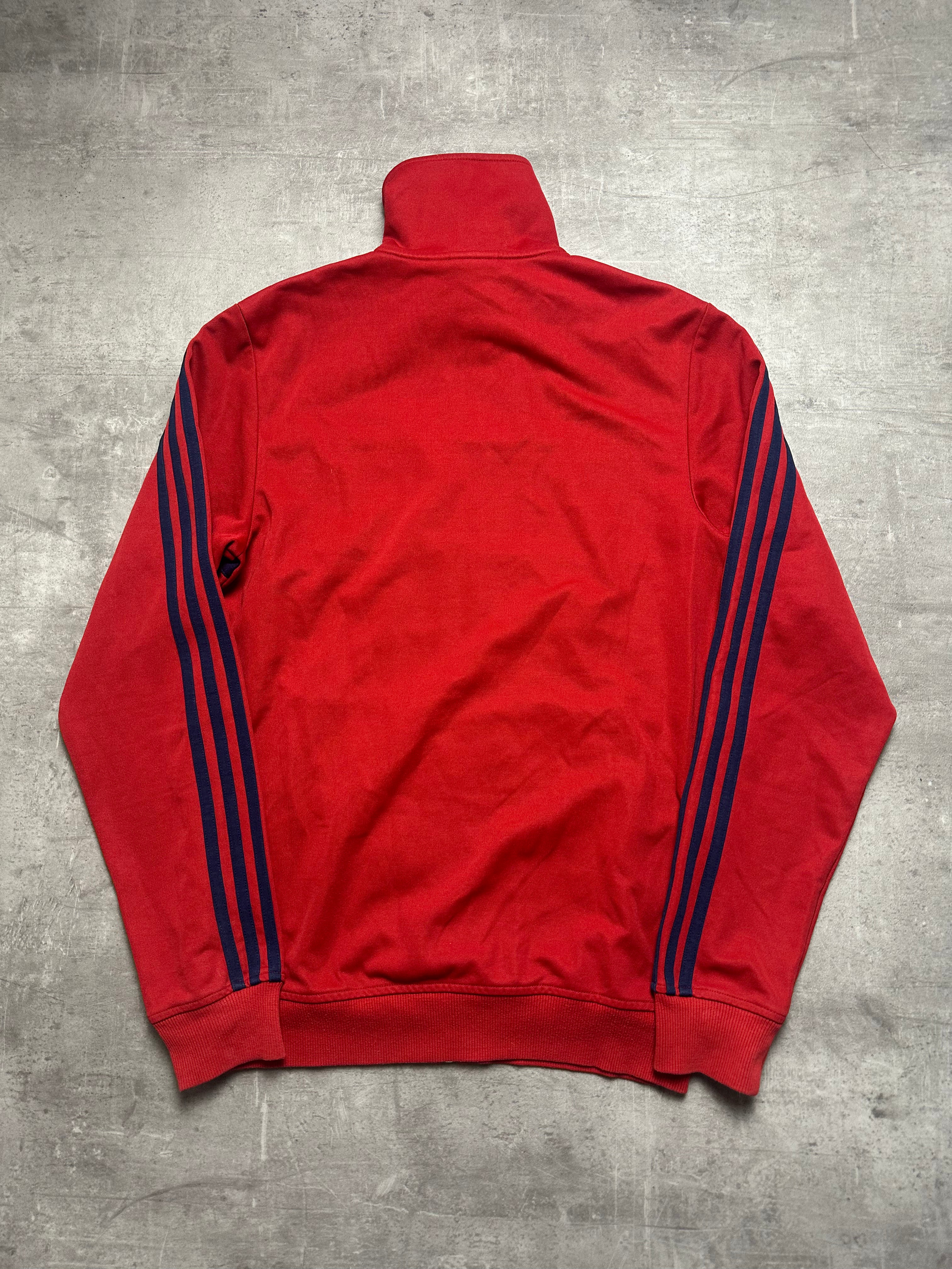 RED/NAVY VINTAGE ADIDAS TRACK JACKET - 2000s - M/L