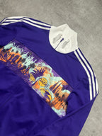 PURPLE/WHITE VINTAGE ADIDAS LOS ANGELES TRACK JACKET VERY RARE - 2000s - L/XL