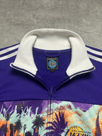 PURPLE/WHITE VINTAGE ADIDAS LOS ANGELES TRACK JACKET VERY RARE - 2000s - L/XL