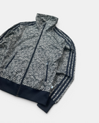 BLACK/WHITE VINTAGE ADIDAS RETRO FIREBIRD FLOWERS RARE TRACKJACKET (W)