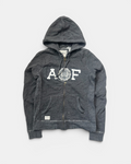 VINTAGE ABERCROMBIE & FITCH STICHED ZIP HOODIE (W)