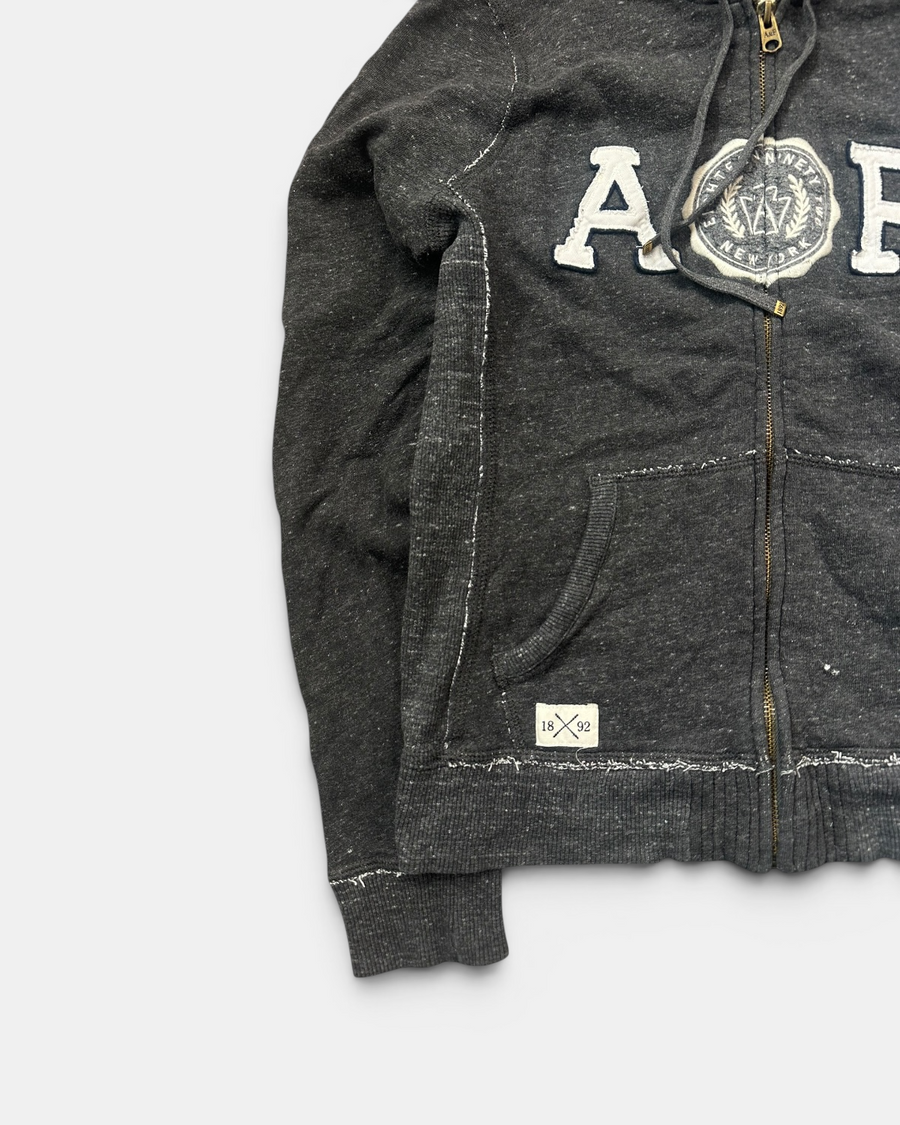 VINTAGE ABERCROMBIE & FITCH STICHED ZIP HOODIE (W)
