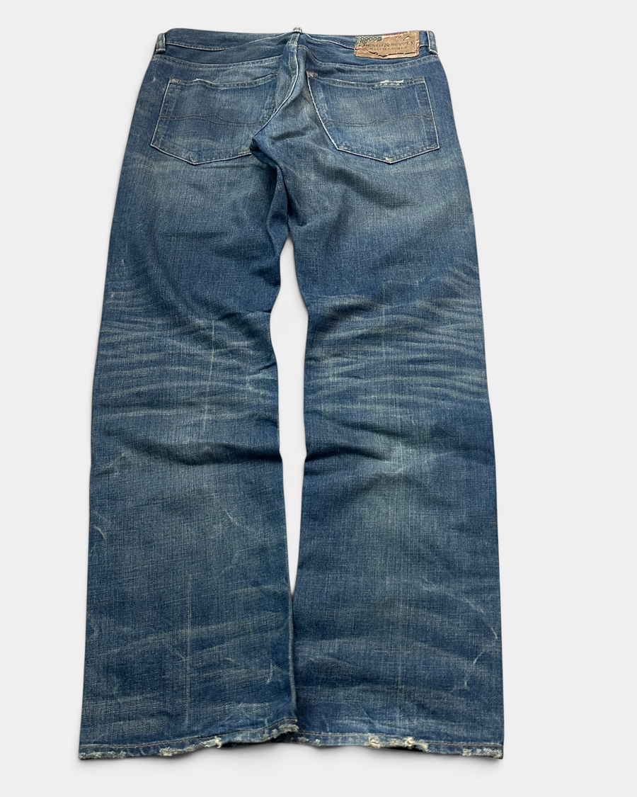 BLUE VINTAGE RALPH LAUREN DENIM & SUPPLY USA STRAIGHT FIT DENIM