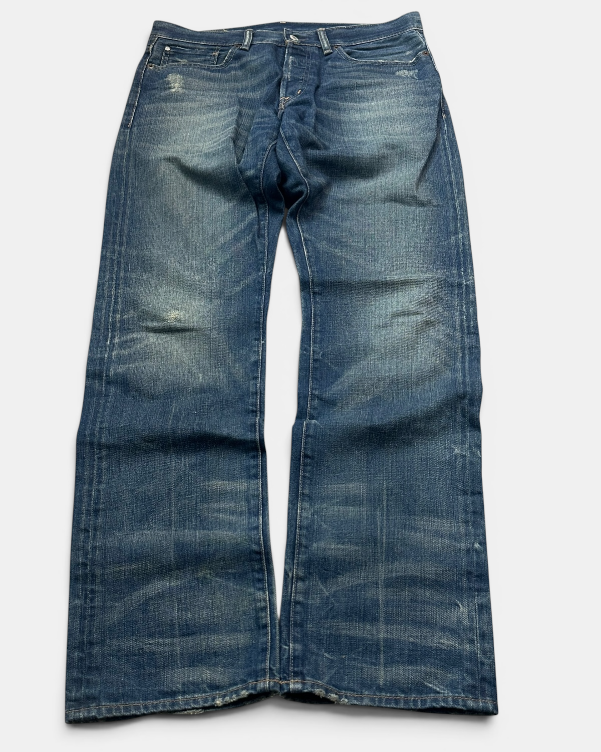 BLUE VINTAGE RALPH LAUREN DENIM & SUPPLY USA STRAIGHT FIT DENIM