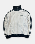 WHITE/BLACK VINTAGE ADIDAS RETRO FIREBIRD BECKENBAUER TRACKJACKET