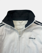 WHITE/BLACK VINTAGE ADIDAS RETRO FIREBIRD BECKENBAUER TRACKJACKET
