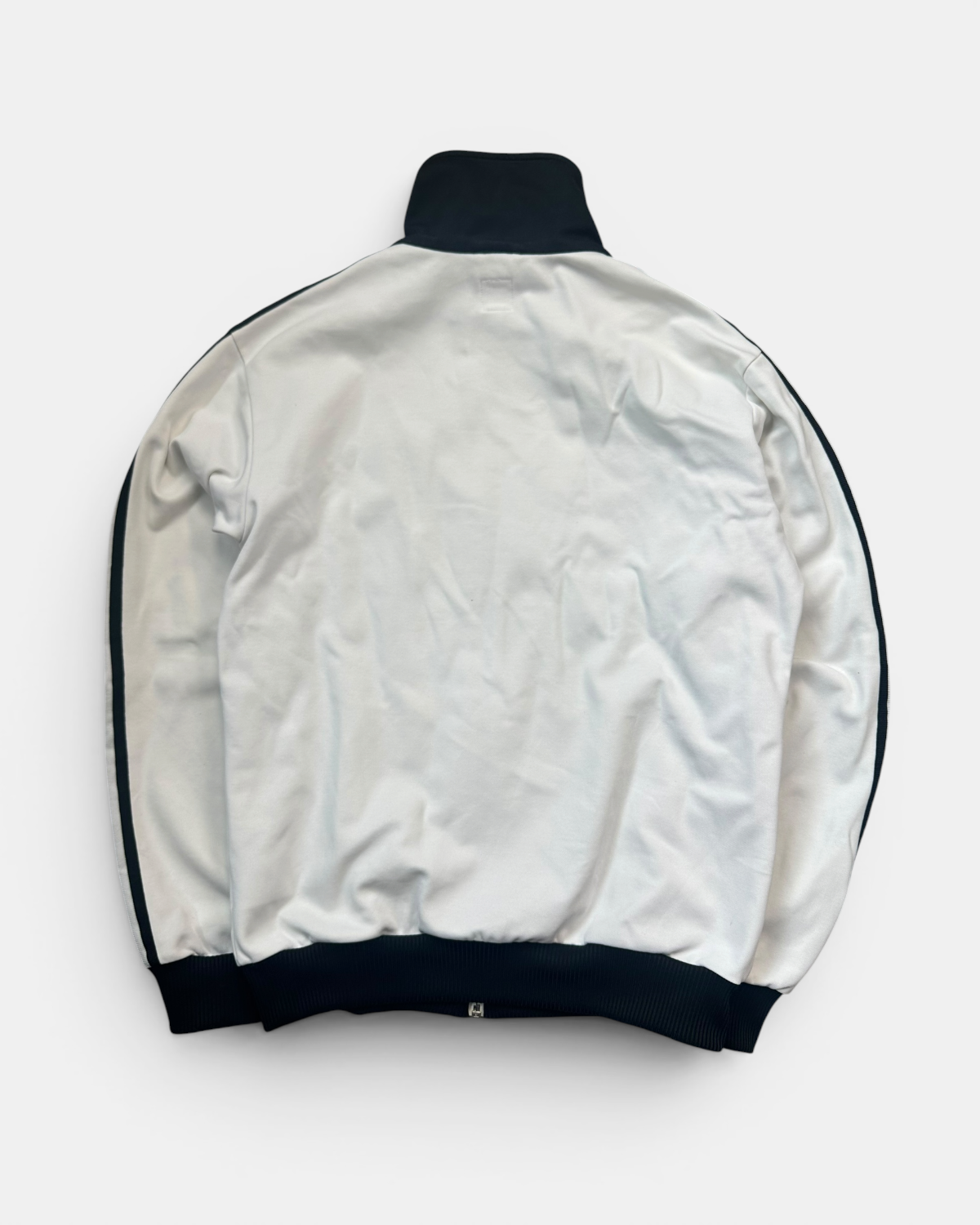 WHITE/BLACK VINTAGE ADIDAS RETRO FIREBIRD BECKENBAUER TRACKJACKET