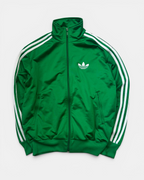 GREEN/WHITE VINTAGE ADIDAS RETRO FIREBIRD 2000S TRACKJACKET