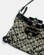 VINTAGE GUESS BAG LOGO LEOPARD RARE