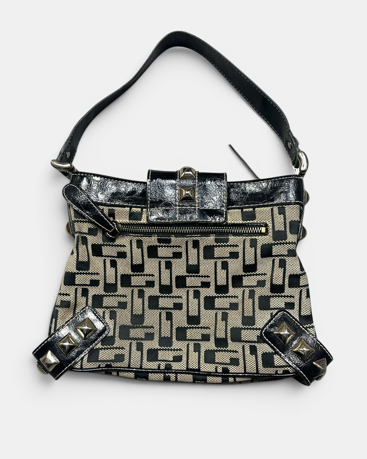 VINTAGE GUESS BAG LOGO LEOPARD RARE