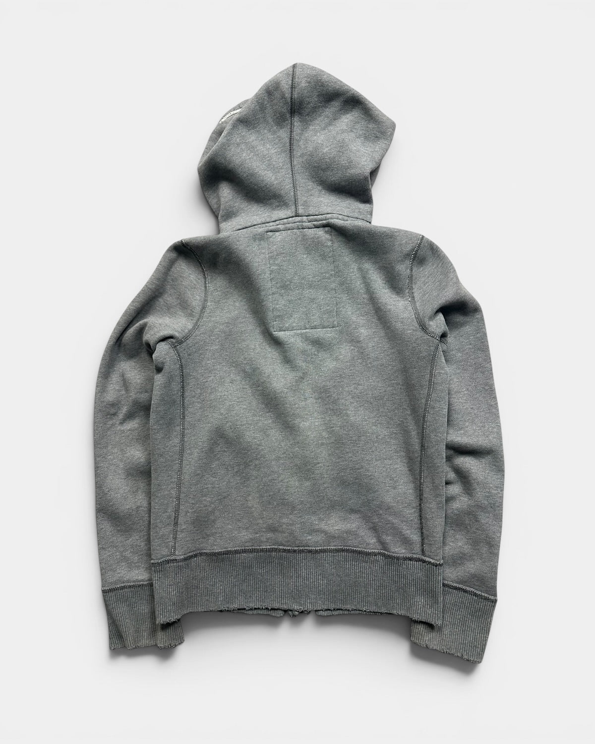 GREY VINTAGE HOLLISTER STICHEDZIP HOODIE RARE