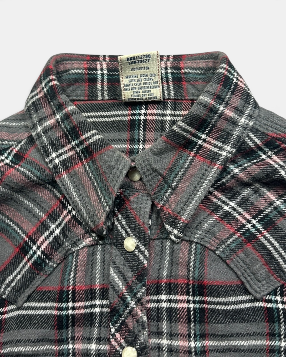 GREY VINTAGE TRUE RELIGION FLANNEL (W)