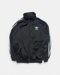 BLACK/SILVER VINTAGE ADIDAS RETRO FIREBIRD 2000S BACKLOGO TRACKJACKET