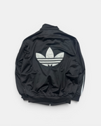 BLACK/SILVER VINTAGE ADIDAS RETRO FIREBIRD 2000S BACKLOGO TRACKJACKET