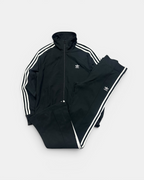 BLACK/WHITE VINTAGE ADIDAS RETRO FIREBIRD TRACKSUIT BOOCTCUT FLARED (W)