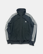 BLACK/WHITE VINTAGE ADIDAS RETRO FIREBIRD TRACKSUIT BOOCTCUT FLARED (W)